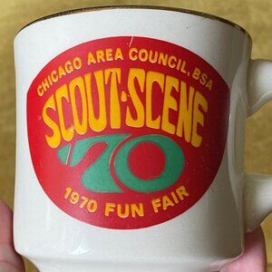Boy Scouts America Retro 1970s Vintage Mug Chicago Area Council Fun Fair Graphic